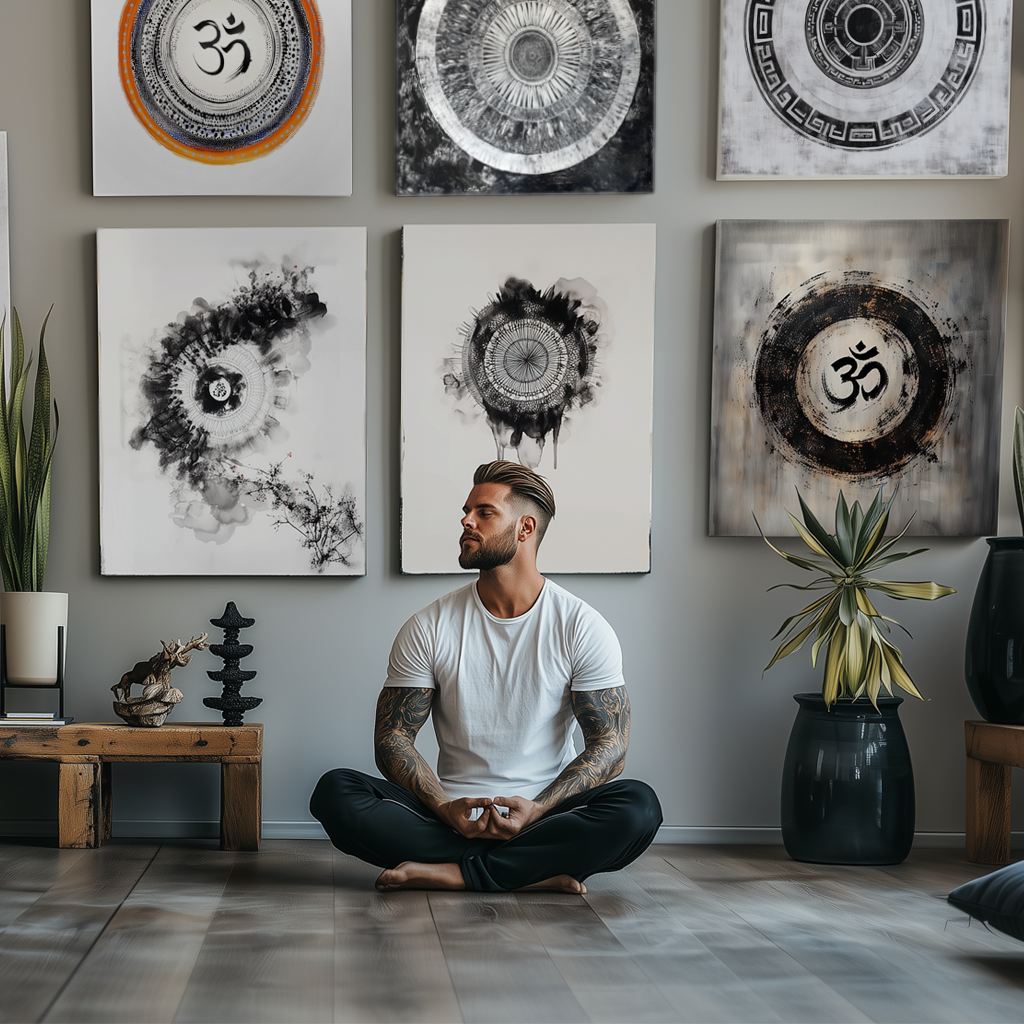 Mandala moderne - toile