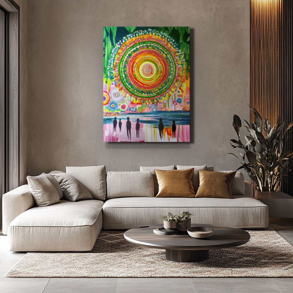 Mandala décoratif - toile