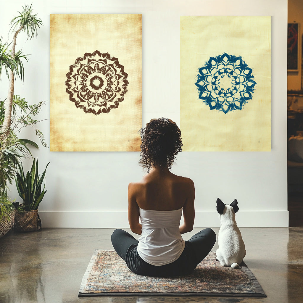 Mandala minimaliste - Affiche